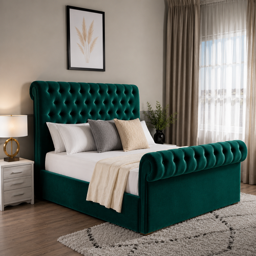 Emerald Green Plush Velvet