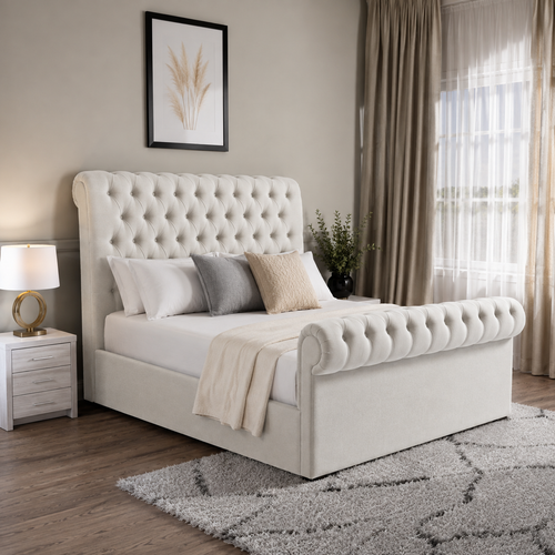 Cream Plush Velvet