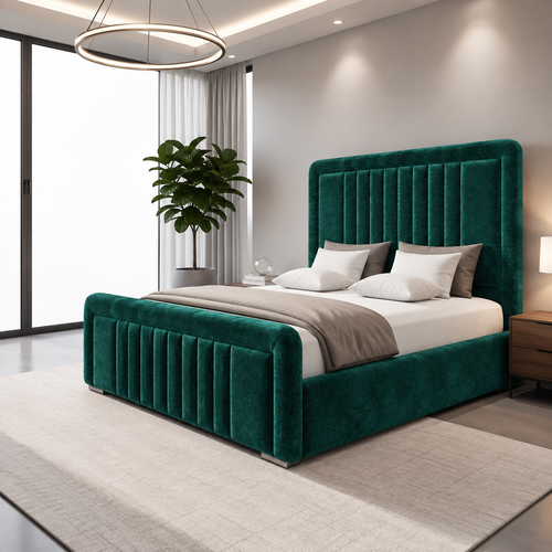 Emerald Green Plush Velvet