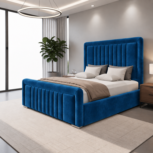 Navy Plush Velvet