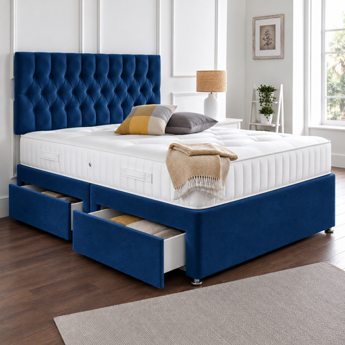 Navy Plush Velvet