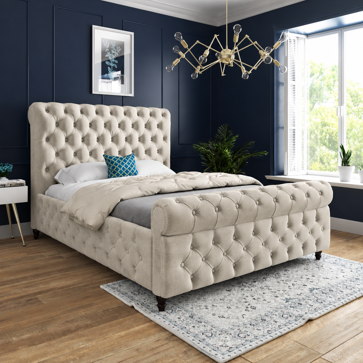 Malham Sleigh Bed