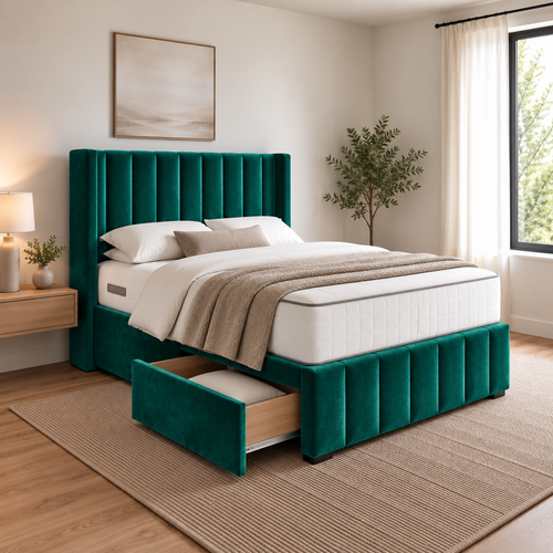 Emerald Green Plush Velvet