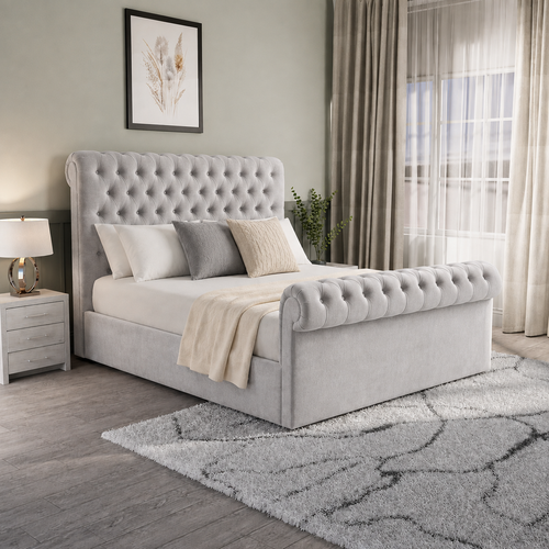 Silver Plush Velvet