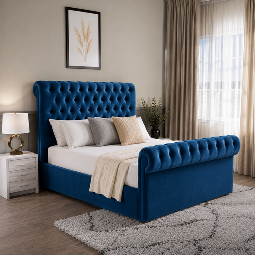 Navy Plush Velvet