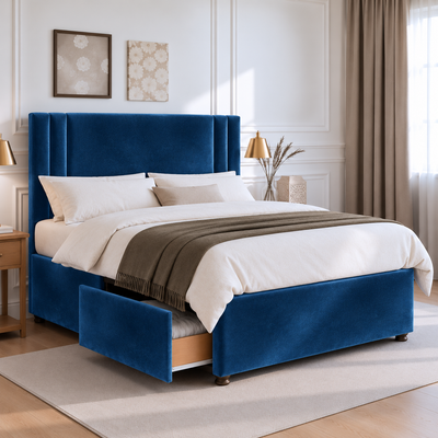 Navy Plush Velvet