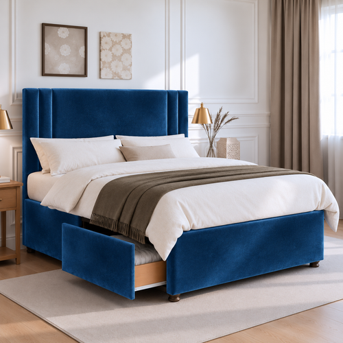Navy Plush Velvet